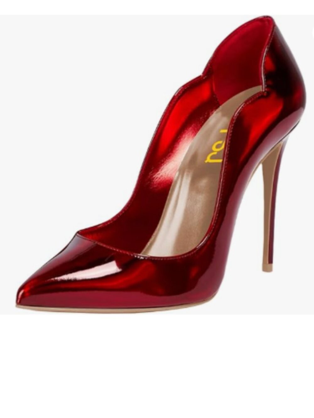 FSJ Burgundy Pointed Toe High Heels Sexy Stiletto Pumps Office Lady Casual Shoes